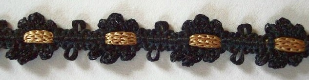 Black/Camel 1/2" Braid