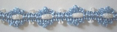 Misty Blue/White 1/2" Braid