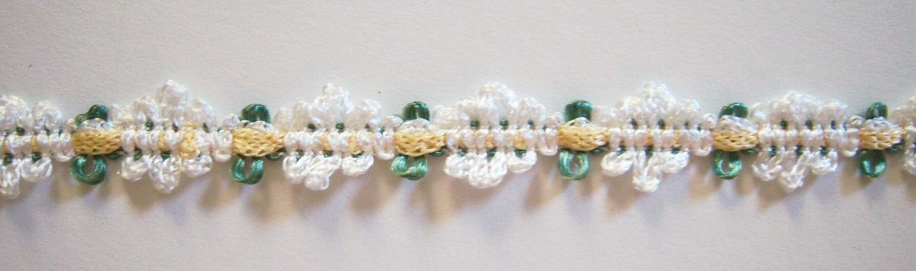 White/Yellow/Green 1/2" Braid