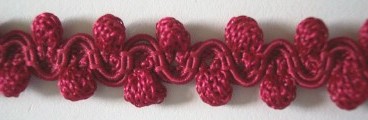 Garnet 5/8" Popcorn Braid