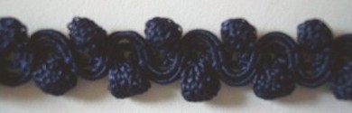 Navy 5/8" Popcorn Braid