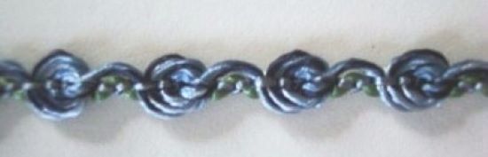 Blue/Navy 1/4" Rosebraid