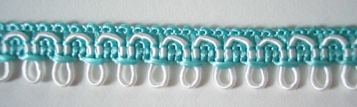 White/Bahama Seas 7/16" Loop Braid