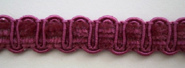 Mauve 1/2" Velvet Braid