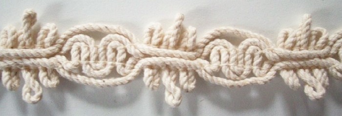 Natural 1 1/4" Cotton Cord Braid