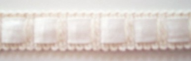 Natural/White Satin 7/16" Braid