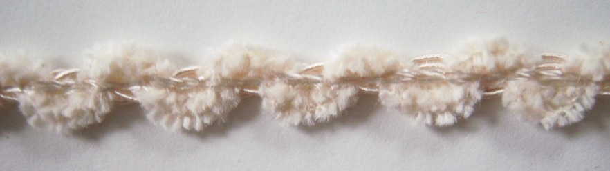 Ivory Chenille 3/8" Braid