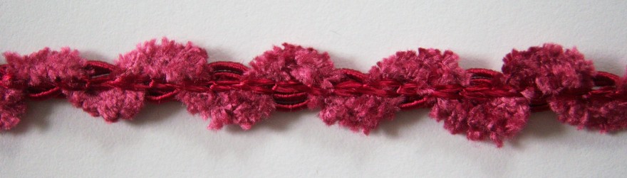 Wine Chenille 3/8" Braid