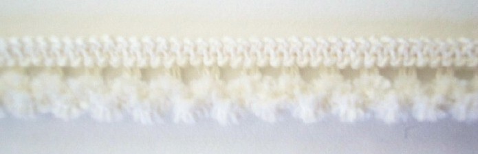 Ivory Chenille 7/16" Elastic