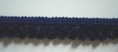 Navy Chenille 7/16" Elastic