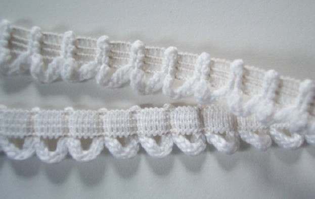 White Loops 5/8" Elastic