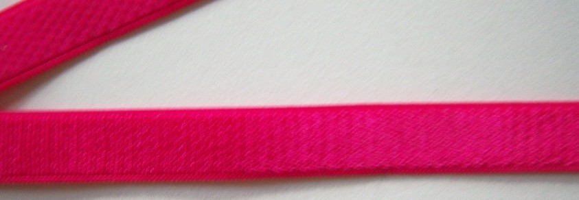 Shocking Pink Satin 3/8" Sponge Back Elastic