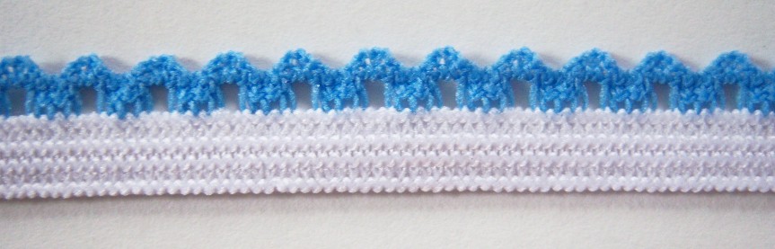 White/Frosty 1/2" Picot Elastic