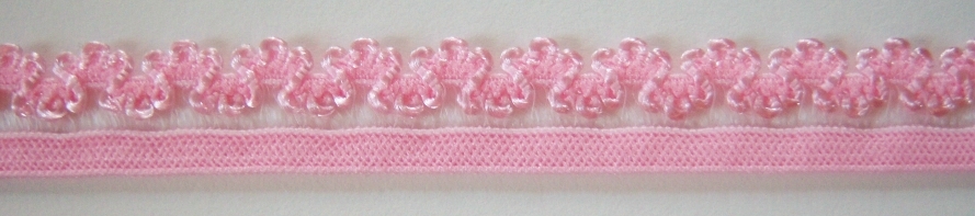 Pink Picot 7/16" Elastic