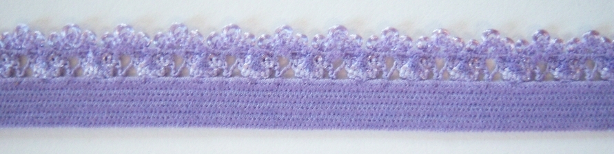 Lavender Picot 1/2" Elastic