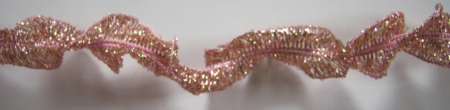 Rose Gold 1" Wired Elastic