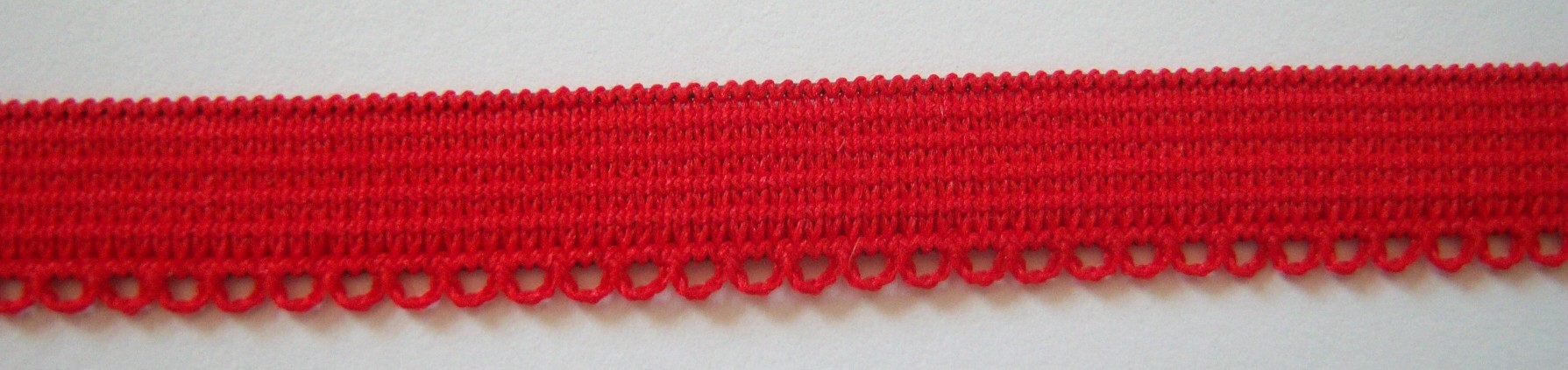 Red 3/8" Picot Elastic