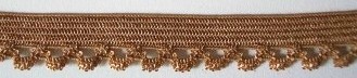 Antique Gold Picot 1/2" Elastic