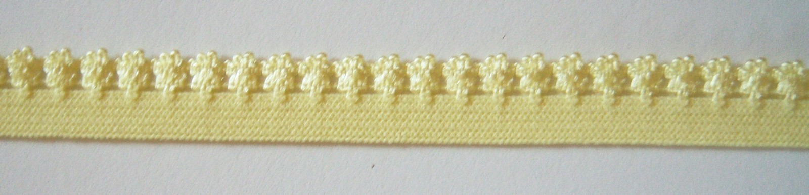 Yellow 1/2" Picot Elastic