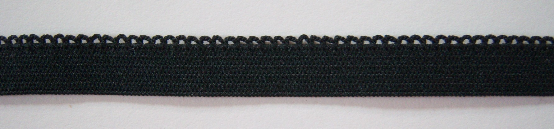 Black 7/16" Picot Elastic