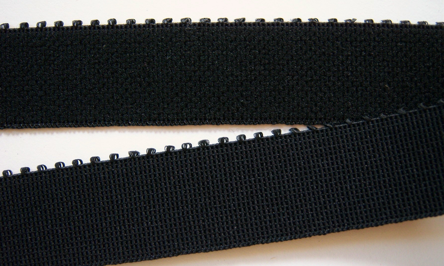 Black Picot 1" Sponge Back Elastic