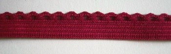 Ruby 7/16" Picot Elastic