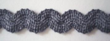 Gray 5/8" Wavy Elastic