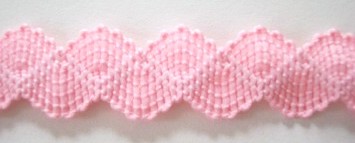 Peach 5/8" Wavy Elastic