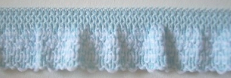 Blue 5/8" Ruffled Elastic