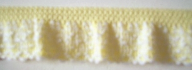 Yellow 5/8" Ruffled Elastic