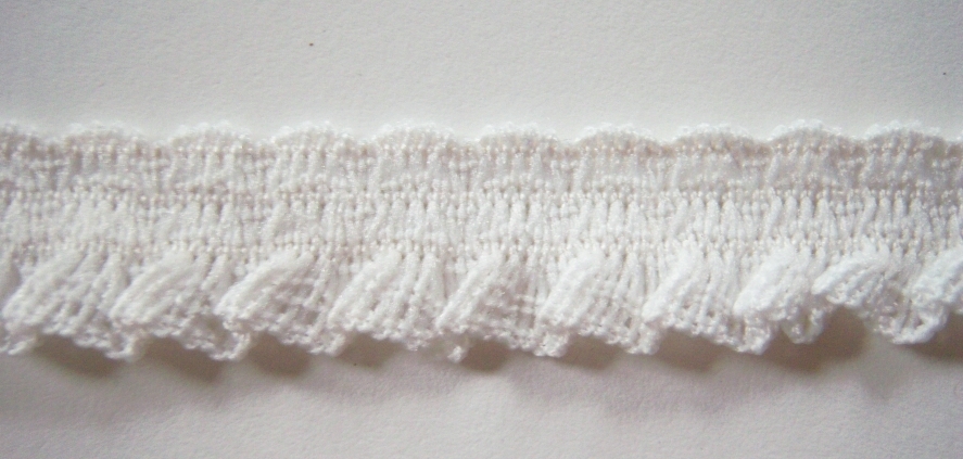 Off White 3/4" Ruffled Elastic