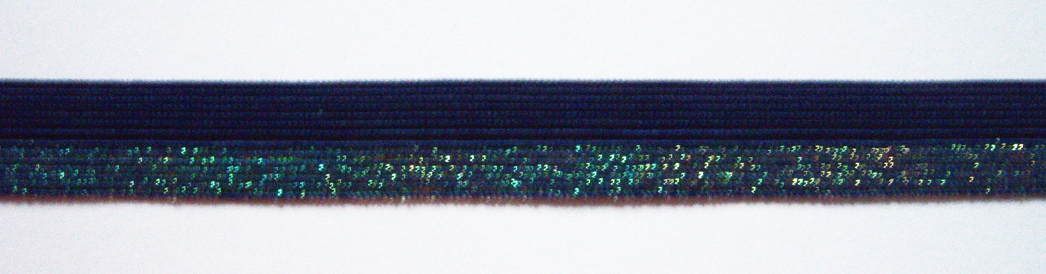 Navy/Iridescent Fold Over Elastic