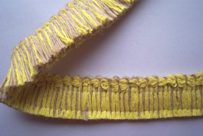 Yellow/Jute 1 1/4" Fringe