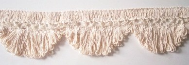 Natural 3 1/2" Scallop Fringe