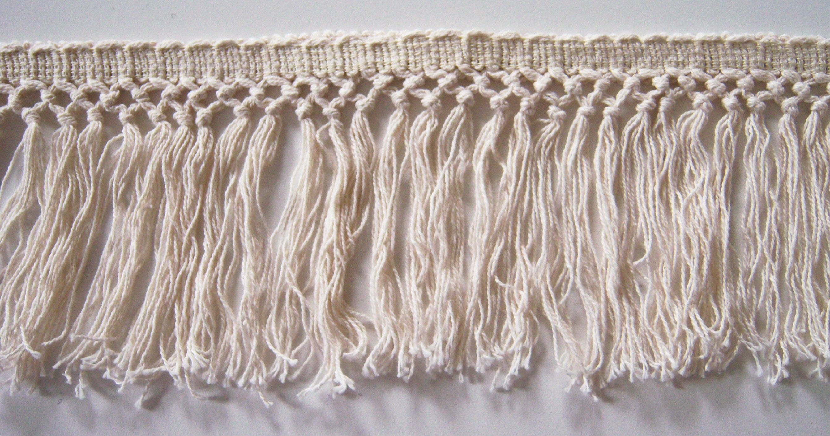 Natural 4 1/2" Cotton Fringe