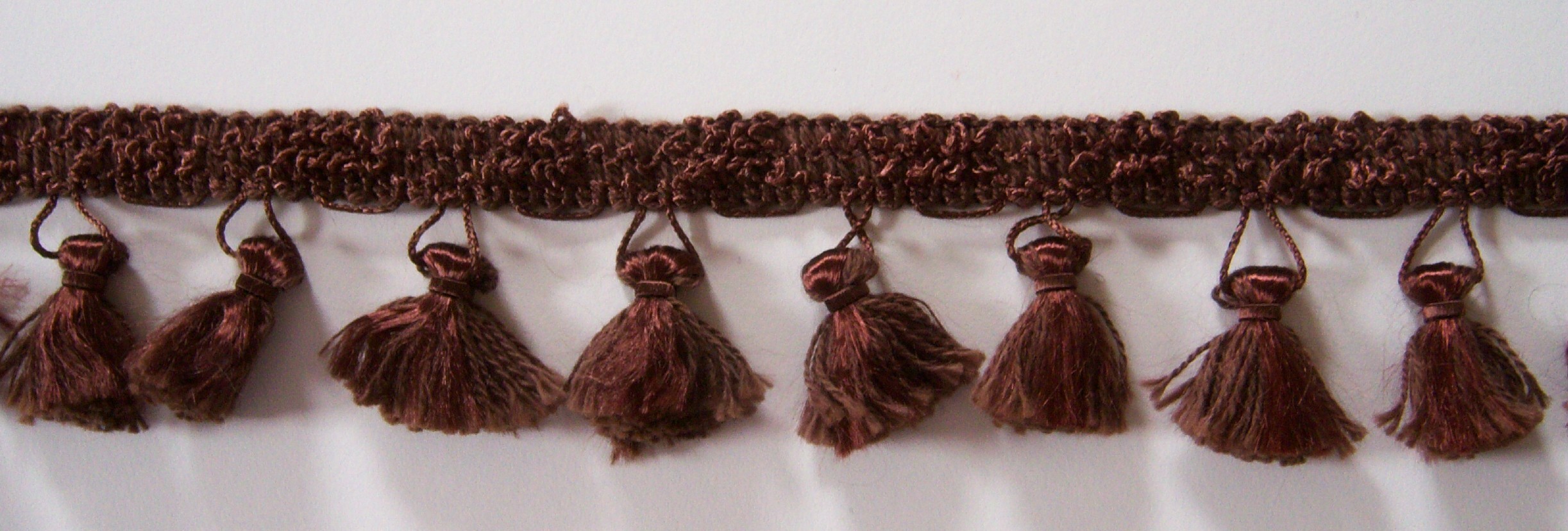 Brown Braid Top 2" Tassel Fringe Sewing Trim