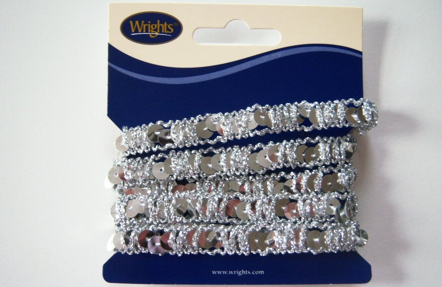 Silver 7/16" Sequin Sparkle