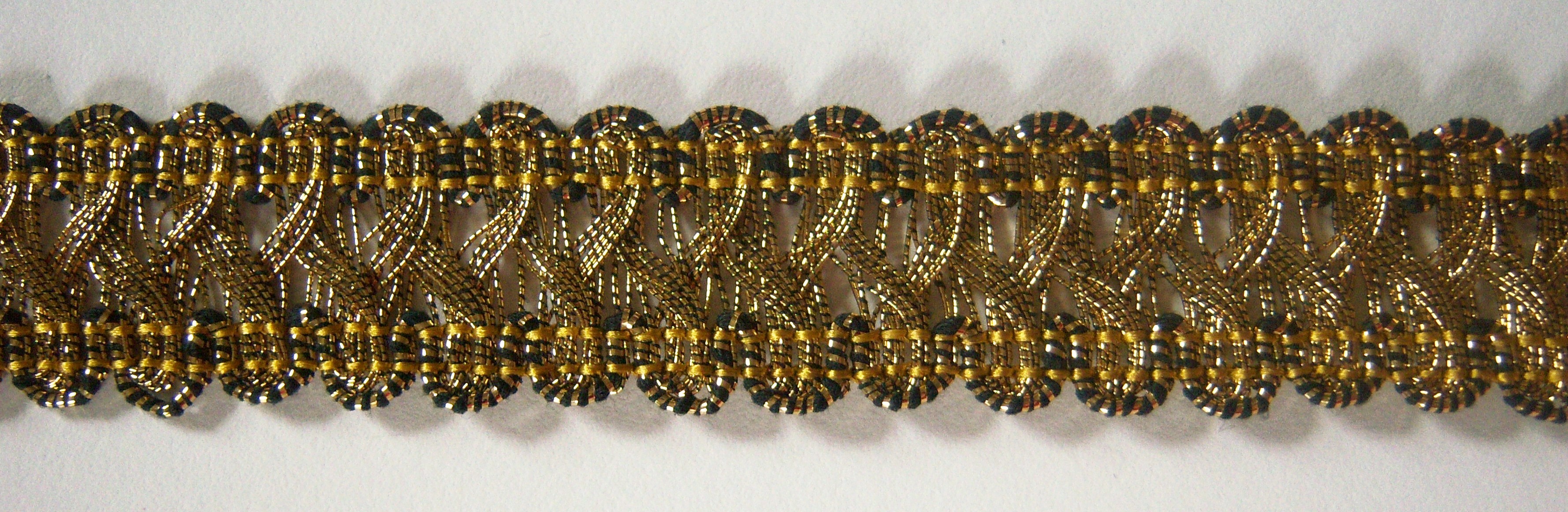 Wrights Gold/Black 11/16" Braid