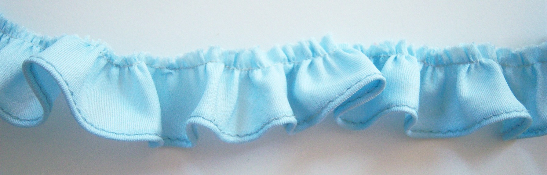 Blue 1" Ruffled Lace