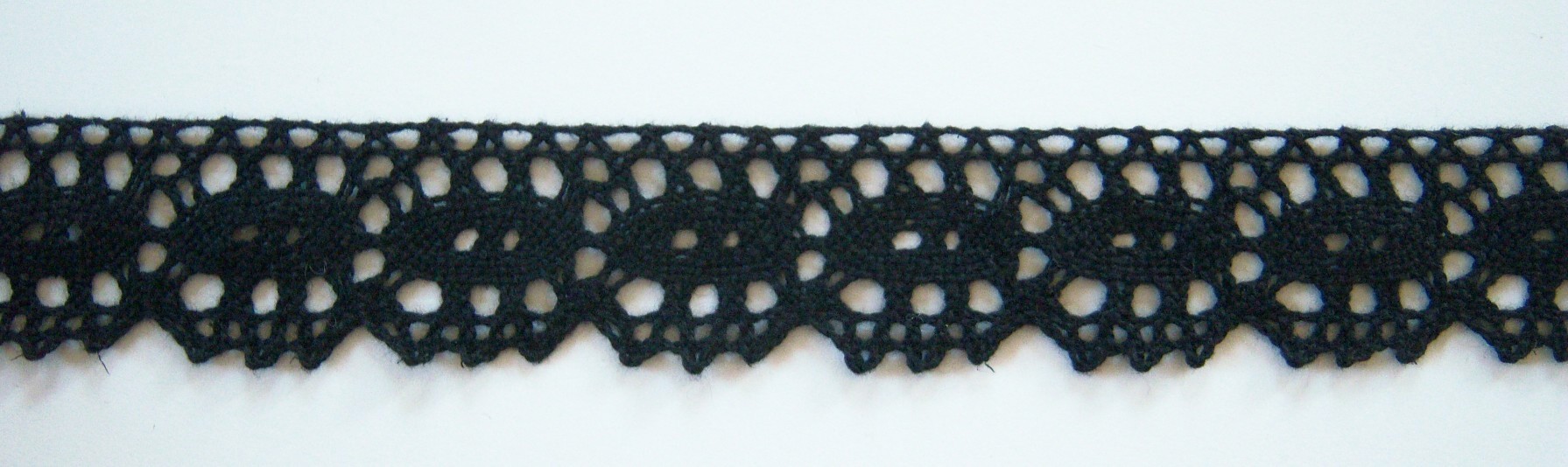 Black 1 1/4" Cluny Lace