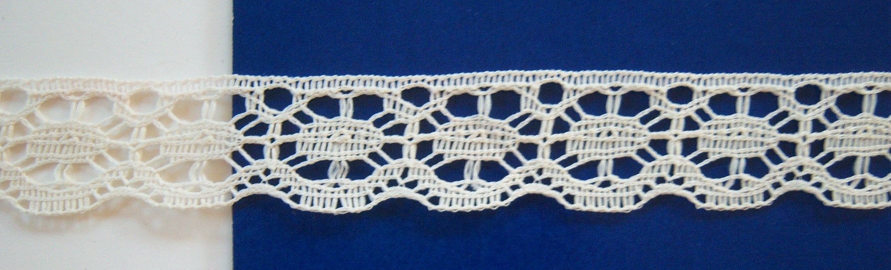 Cream 1 1/8" Nylon Lace