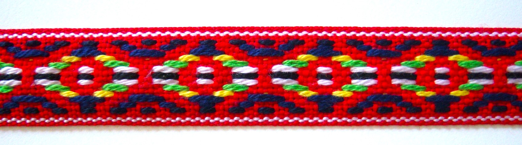 Red Cotton Multi 7/8" Webbing