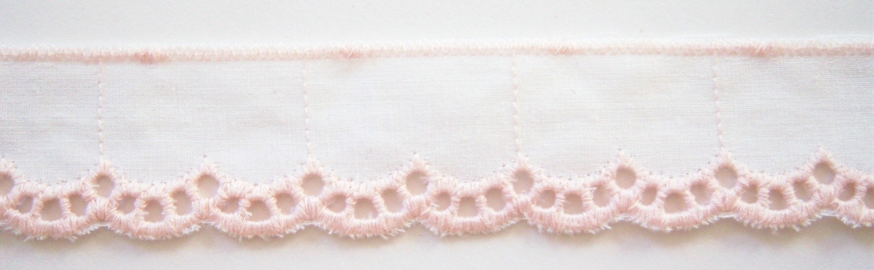 Candlelite/Peach 1" Eyelet Lace