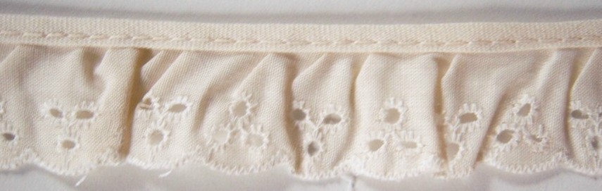 Candlelite 1" Ruffled Eyelet Lace