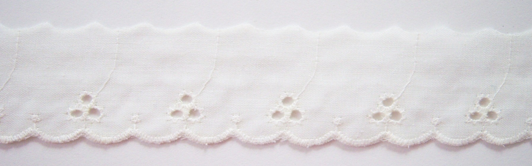 Eggshell 1 1/4" Eyelet Lace