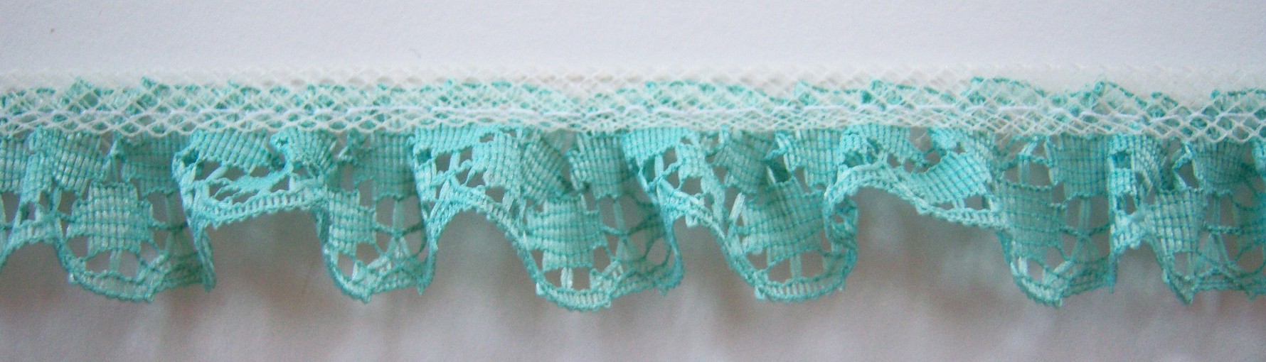 Seafoam 3/4" Ruffled Lace