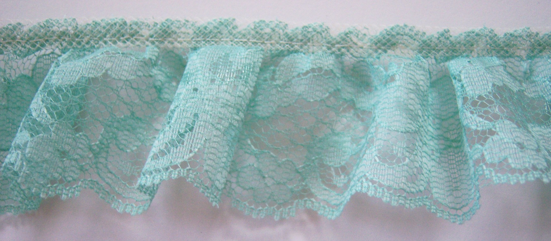 Lt Seafoam 1 3/4" Ruffled Lace