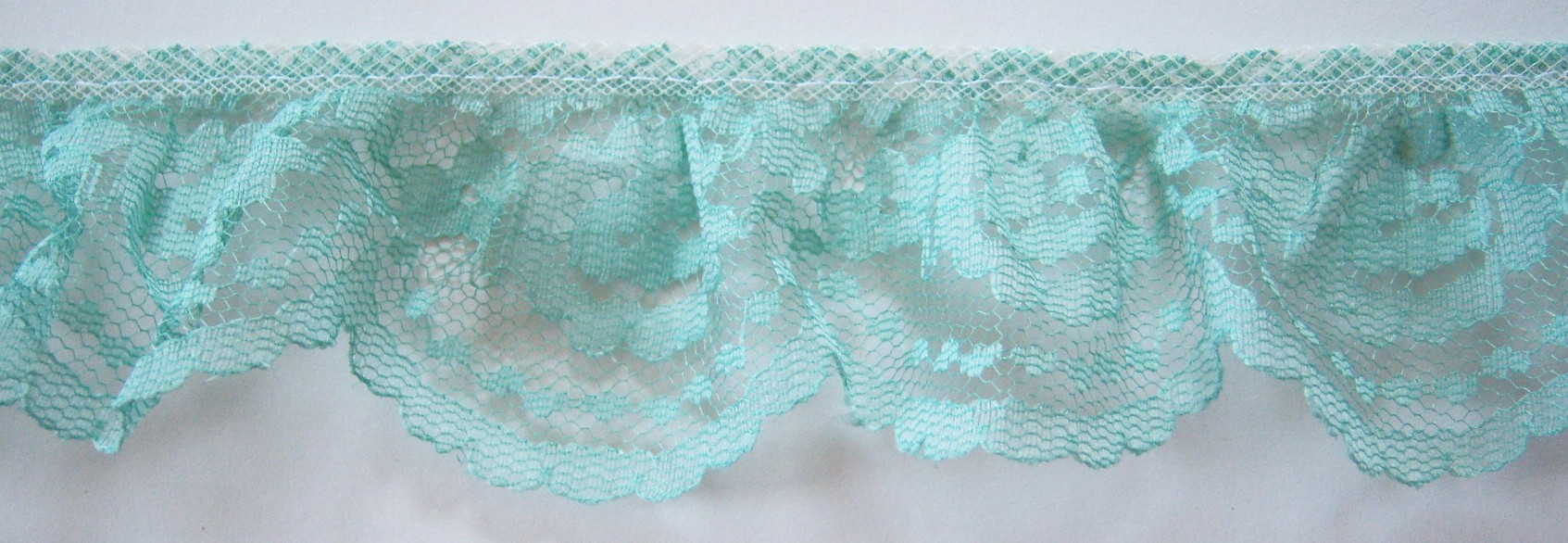 Seafoam 2" Ruffled Lace