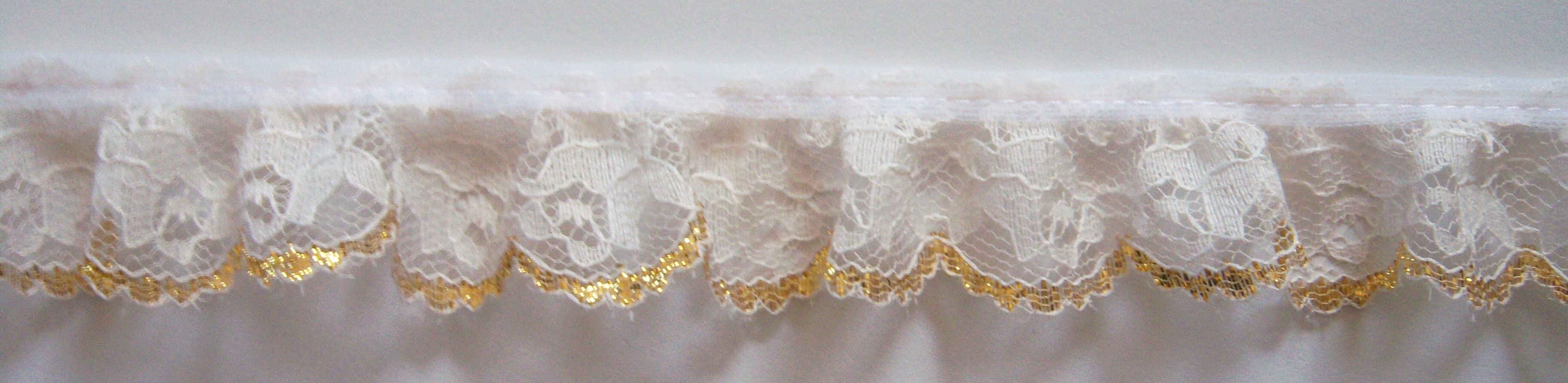 Natural/Gold 1 1/4" Lace