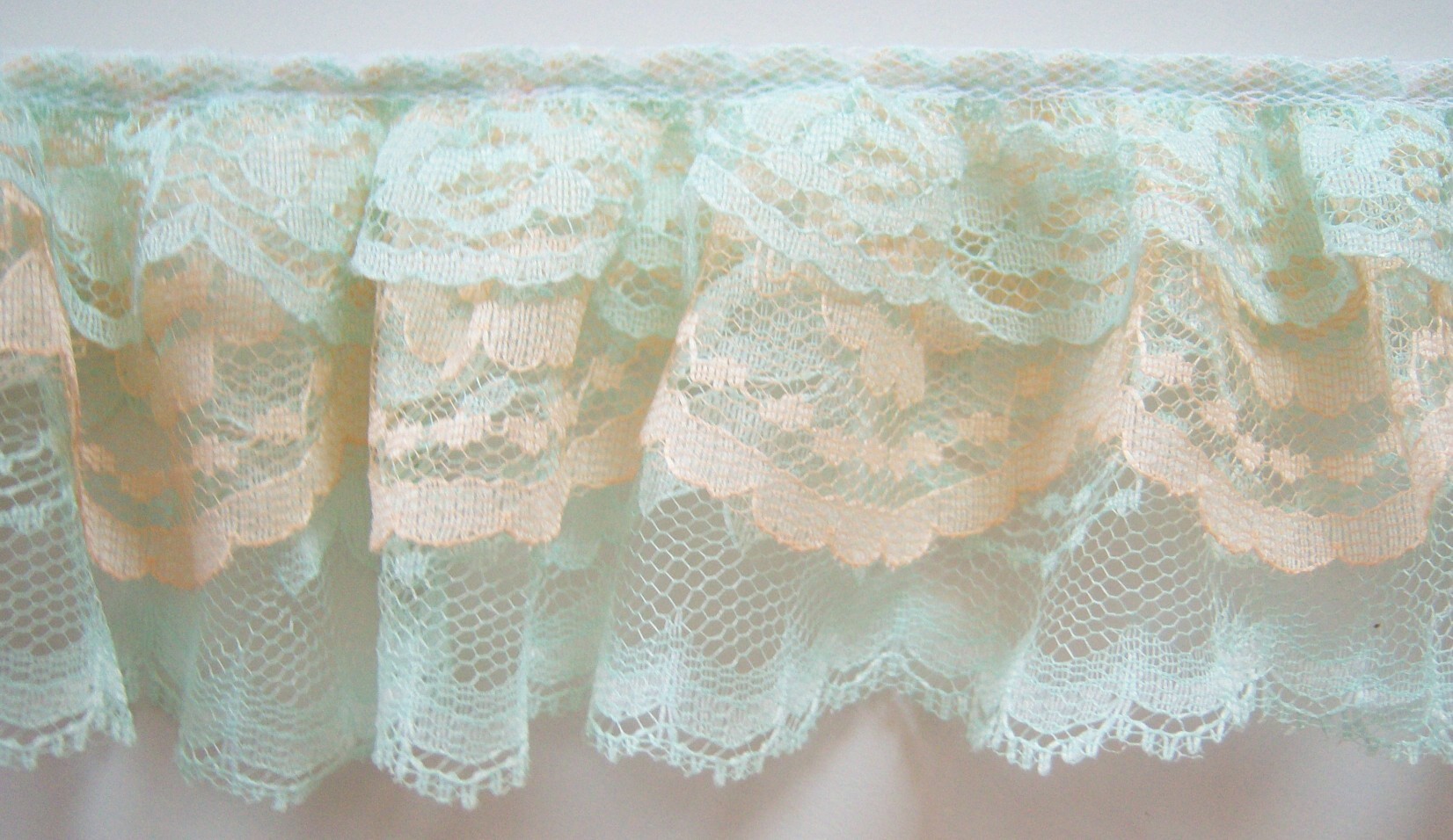 Lt Mint/Peach/Lt Mint Triple Lace